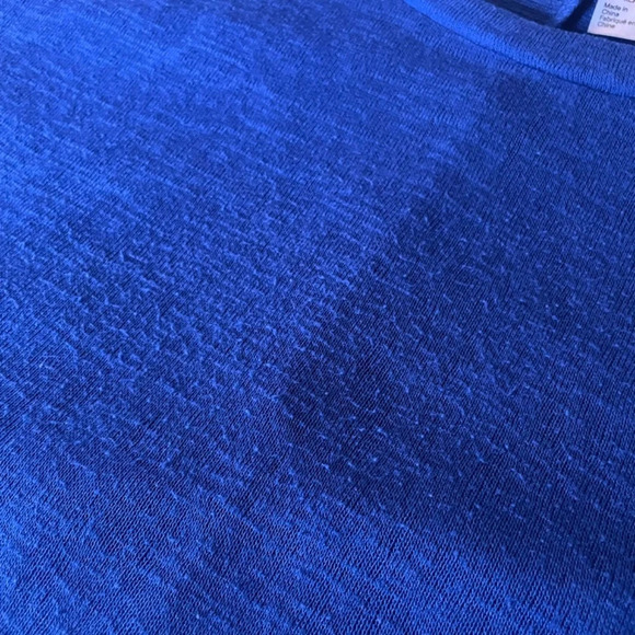 Divided Blue Slub Short Sleeve Crop Top, XS (runs LARGE) - Picture 8 of 10